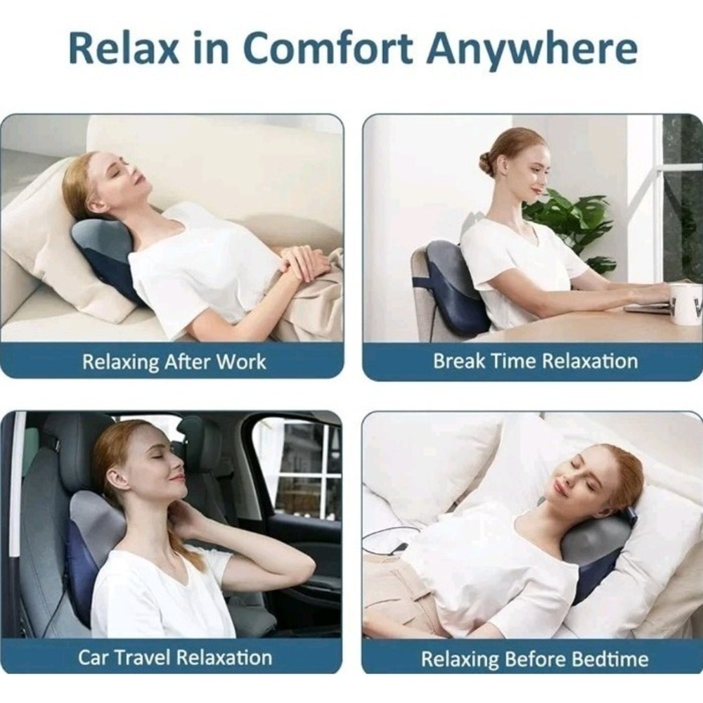 New Back Massager‎ with Heat, Shiatsu Neck and Back Massager for Pain Relief - Picture 6 of 7